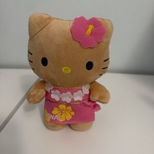 Hello Kitty Tropical Plush - Pink and Tan